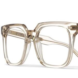 Cutler Gross 1387 Sand Square Eyeglasses (Blue-Light)